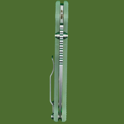 Demko AD20I Slim Clip Point Textured Natural G-10