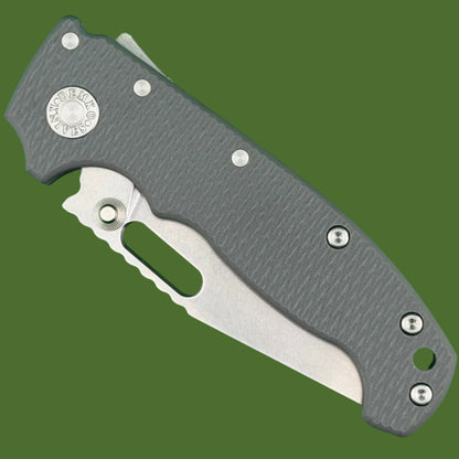 Demko AD20I Slim Clip Point Textured Grey G-10