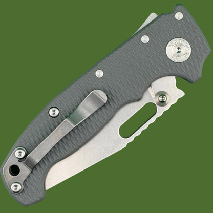 Demko AD20I Slim Clip Point Textured Grey G-10