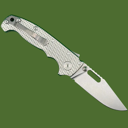 Demko AD20I Slim Clip Point Textured Titanium