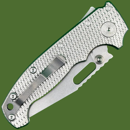 Demko AD20I Slim Clip Point Textured Titanium