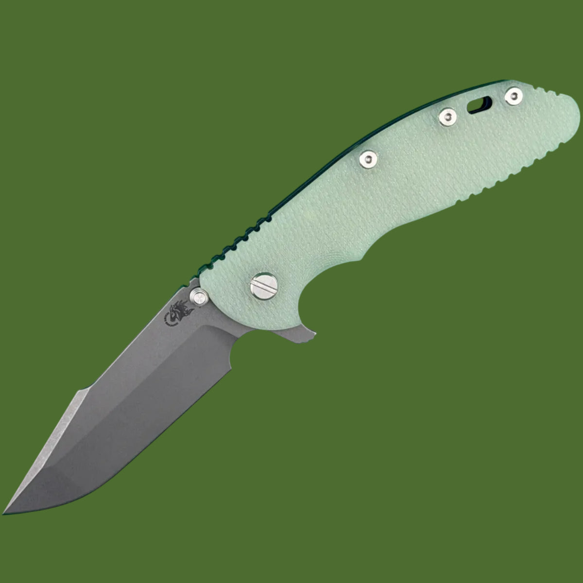 Hinderer XM-24 Harpoon Spanto Battle Blue Translucent G-10