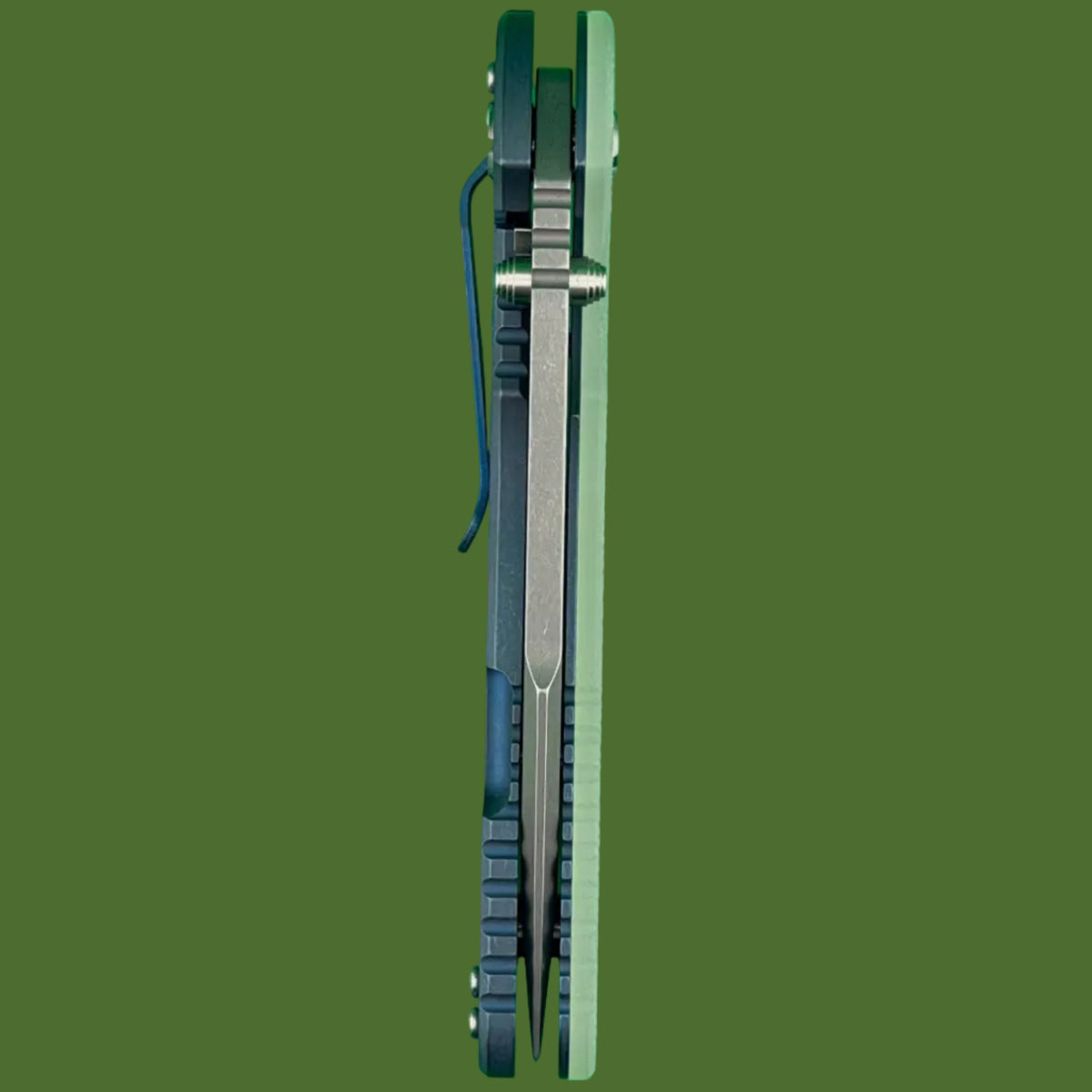 Hinderer XM-24 Harpoon Spanto Battle Blue Translucent G-10
