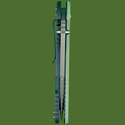 Hinderer XM-24 Harpoon Spanto Battle Blue Translucent G-10