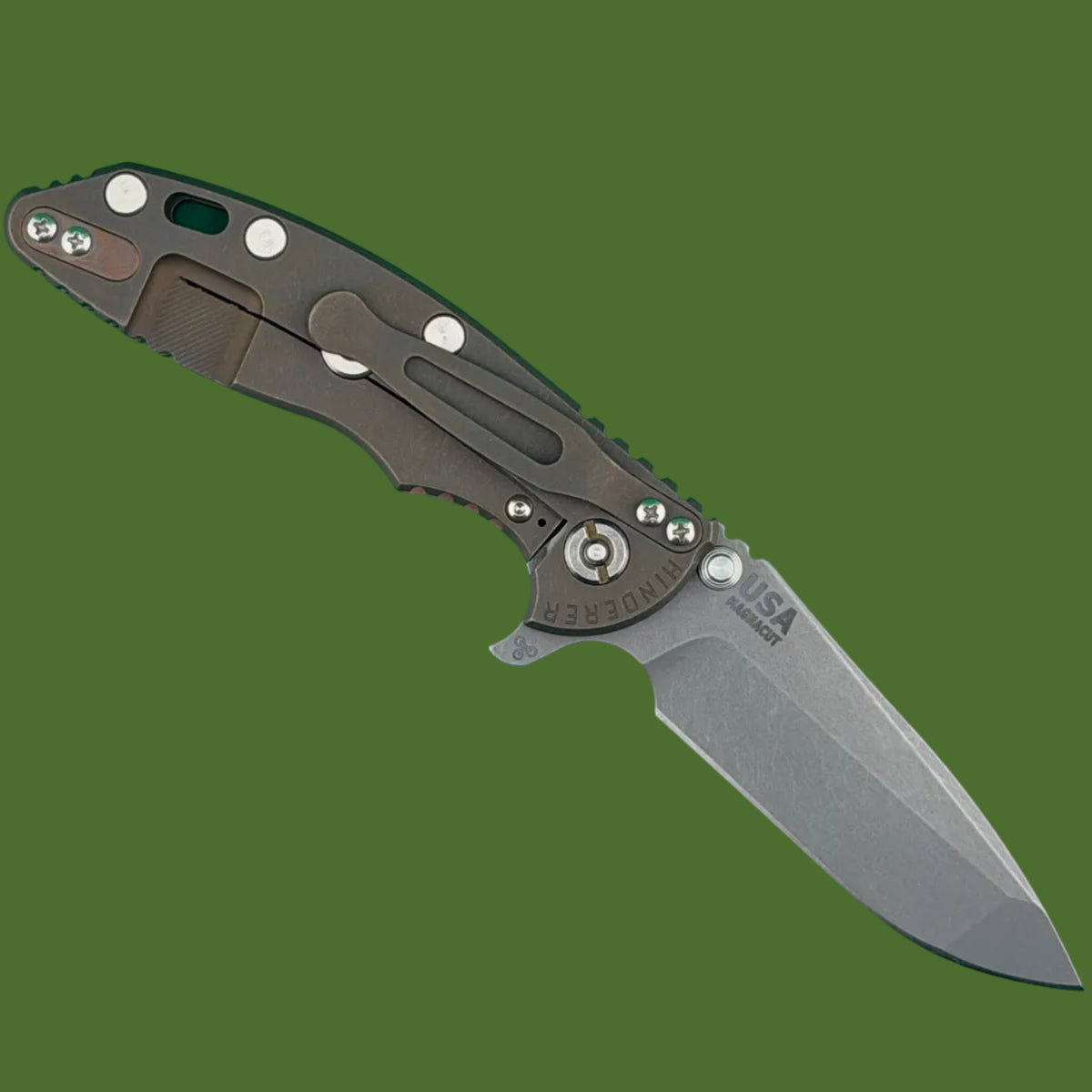 Hinderer XM-18 3.25” Spanto Battle Bronze Coyote G-10