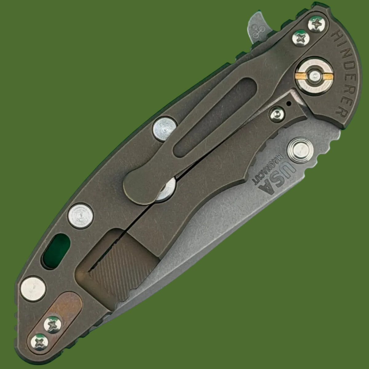 Hinderer XM-18 3.25” Spanto Battle Bronze Coyote G-10