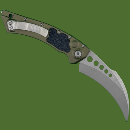 Microtech Hawk Auto OD Green Apocalyptic Standard 166-10APOD