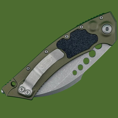 Microtech Hawk Auto OD Green Apocalyptic Standard 166-10APOD