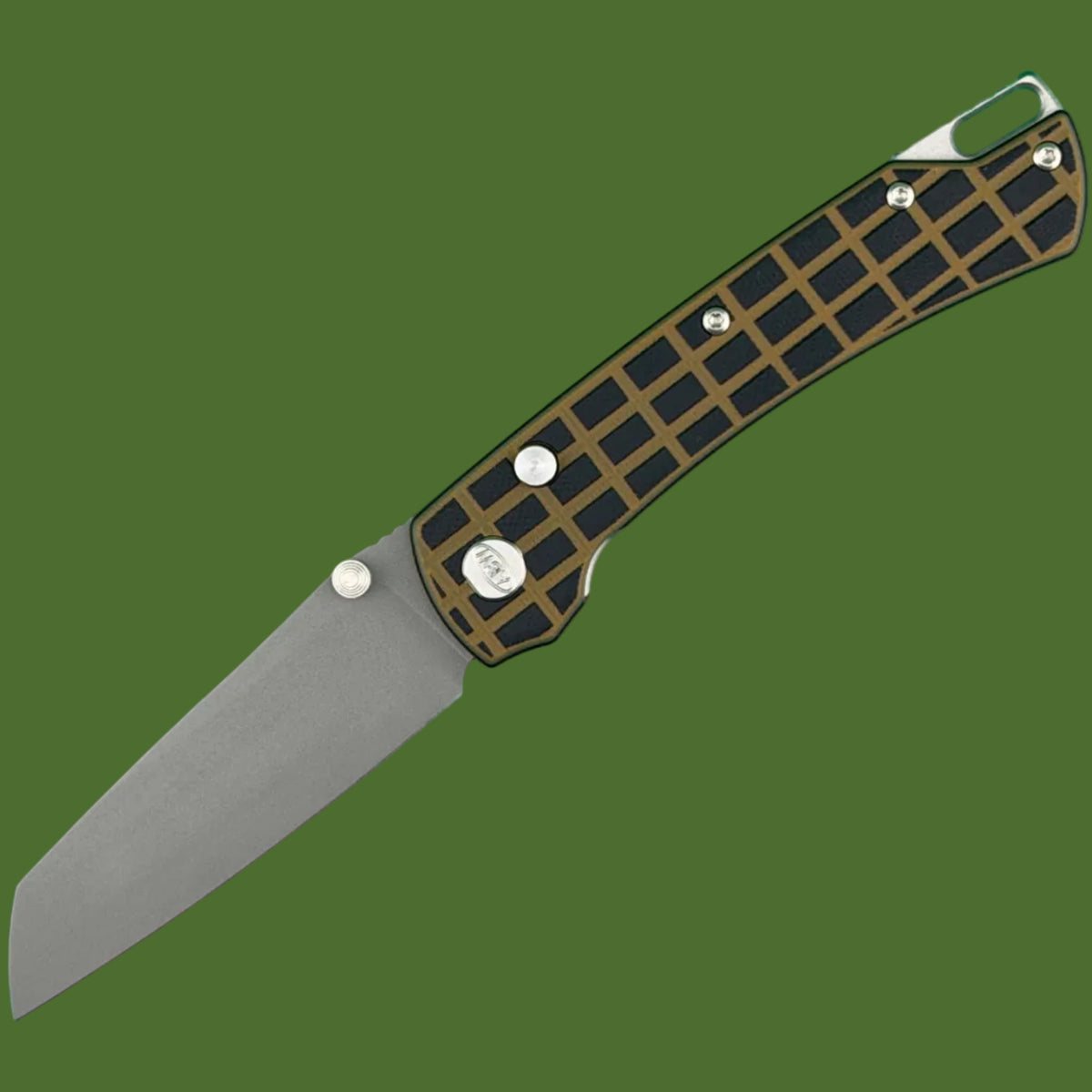 ABW Model 3 Button Lock Coyote/Black Frag G-10