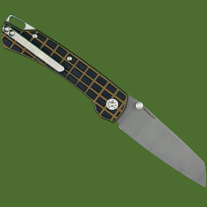 ABW Model 3 Button Lock Coyote/Black Frag G-10