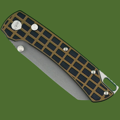 ABW Model 3 Button Lock Coyote/Black Frag G-10