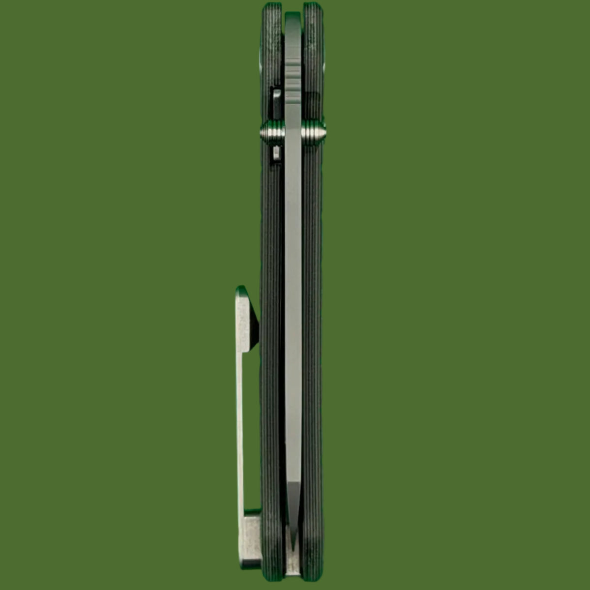 ABW Model 3 Button Lock OD Green/Black Frag G-10