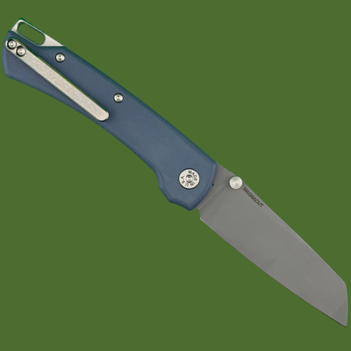 ABW Model 3 Button Lock Baby Blue Smooth G-10