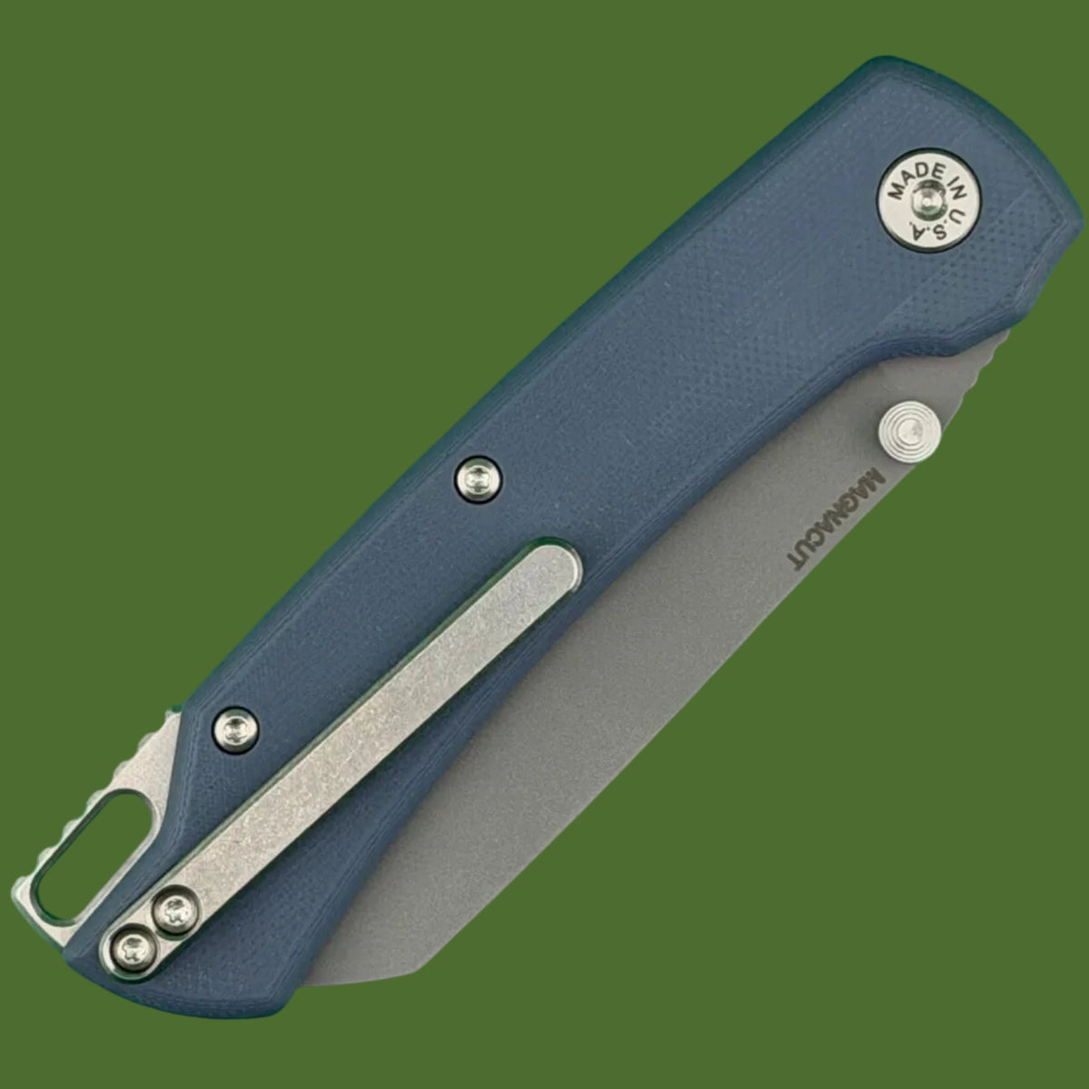 ABW Model 3 Button Lock Baby Blue Smooth G-10
