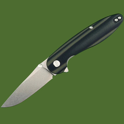 ABW Model 1 V7 Flipper+Thumb Stud Green/Black G-10