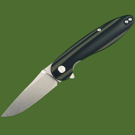 ABW Model 1 V7 Flipper+Thumb Stud Green/Black G-10