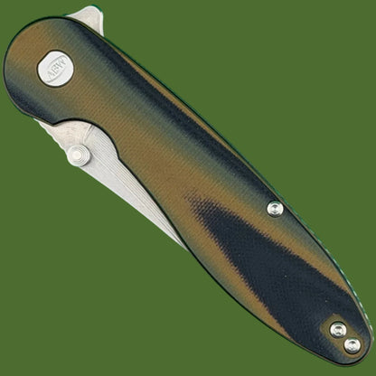 ABW Model 1 V7 Flipper+Thumb Stud Brown/Green/Black G-10