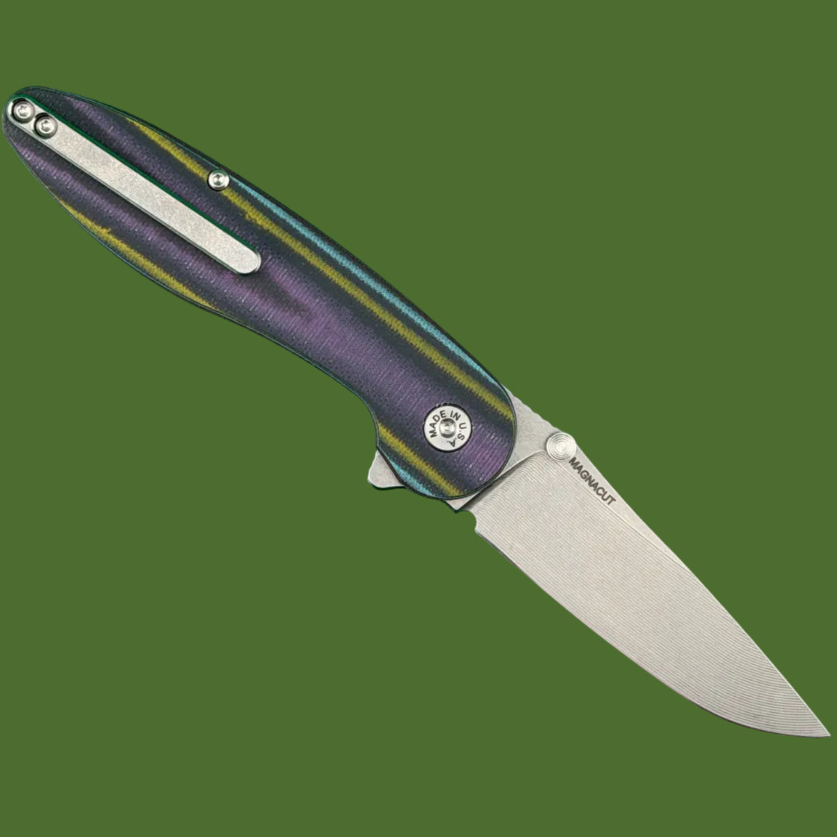 ABW Model 1 V7 Flipper+Thumb Stud Purple/Yellow/Blue/Black/Orange G-10