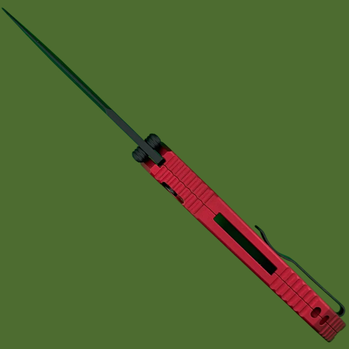 Protech TR-3 Integrity Red Reptile Texture DLC Blade INT1106-REPTILERED