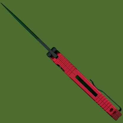 Protech TR-3 Integrity Red Reptile Texture DLC Blade INT1106-REPTILERED