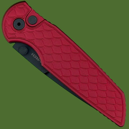 Protech TR-3 Integrity Red Reptile Texture DLC Blade INT1106-REPTILERED