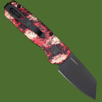 Protech Runt 5 Auto Reverse Tanto Crimson Tiger Camo R5403-CTC