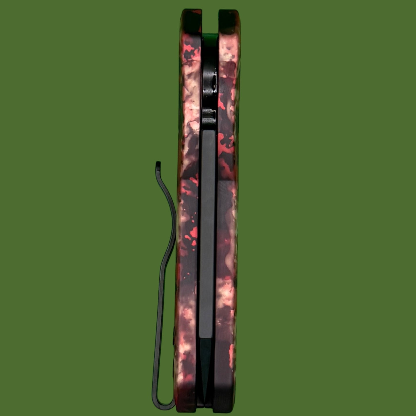 Protech Runt 5 Auto Reverse Tanto Crimson Tiger Camo R5403-CTC
