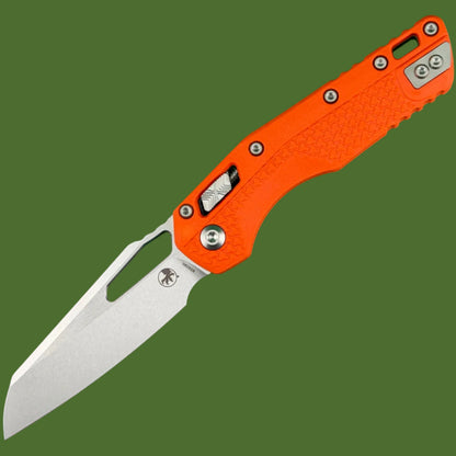 Microtech MSI S/E Tri-Grip Polymer Orange Stonewash Standard 210T-10PMOR