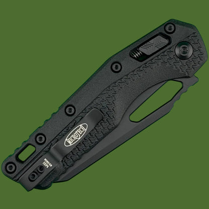 Microtech MSI S/E Tri-Grip Polymer Black Tactical Partial Serrated 210T-2TPM