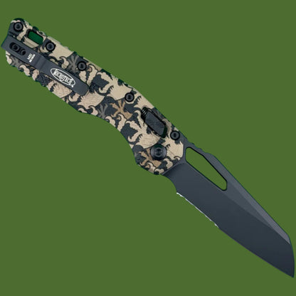 Microtech MSI S/E Tri-Grip Polymer Claw Camo Partial Serrated 210T-2PMCWC-Z4