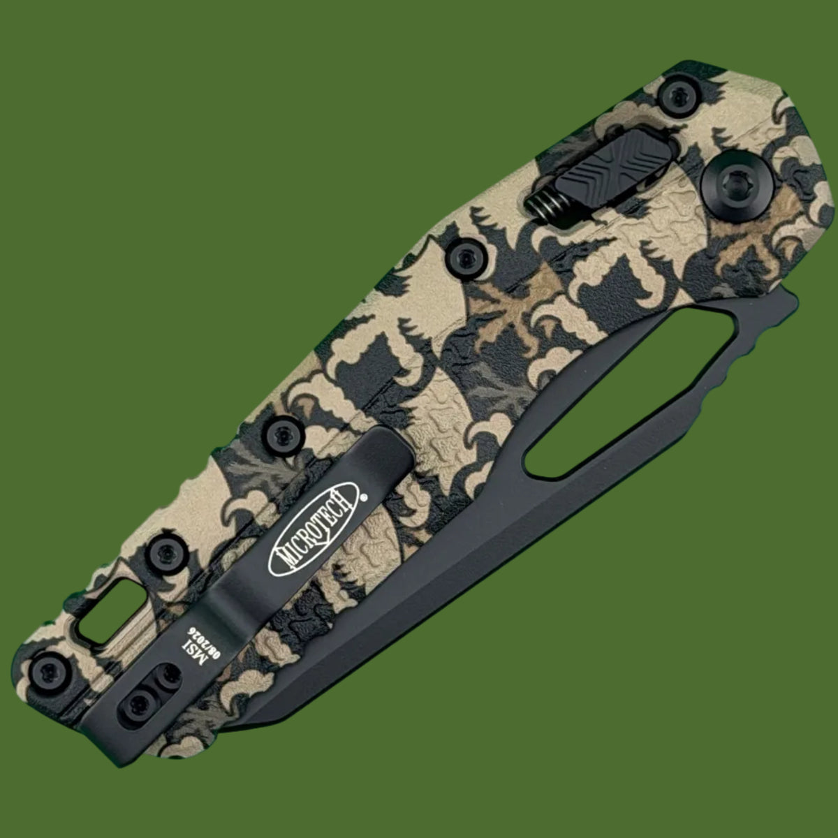 Microtech MSI S/E Tri-Grip Polymer Claw Camo Partial Serrated 210T-2PMCWC-Z4