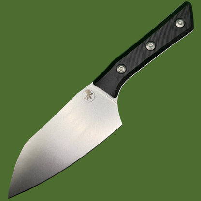 Microtech Santoku 6” Black G-10 Stonewash Standard 3200-10BK