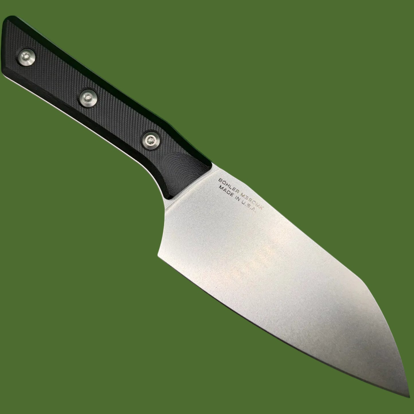 Microtech Santoku 6” Black G-10 Stonewash Standard 3200-10BK