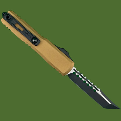 Microtech UTX-70 Gen IV Hellhound Signature Series Tan Standard 14194-1TAS