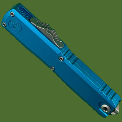 Microtech UTX-70 Gen IV Hellhound Signature Series Blue Stonewash Standard 14194-10BLS