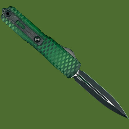 Microtech UTX-70 D/E Gen IV Signature Series Green X-51 Standard 11474-1GRX51S