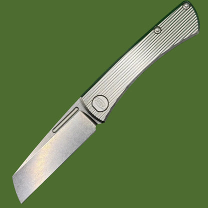 American Blade Works Slip Joint Straight Line Pattern (Titanium)