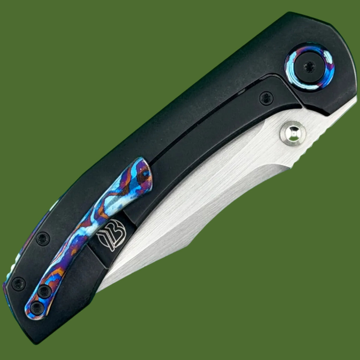 *Pre-Owned* Brian Brown Raptor V2 Hand Rubbed Satin Blade and Mokuti Hardware