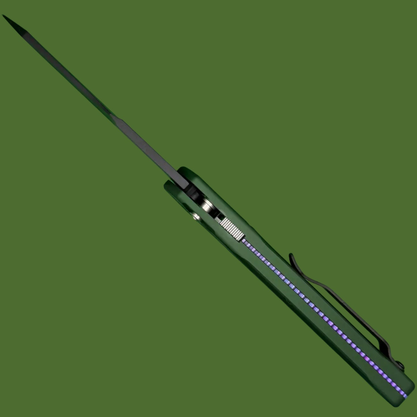 Benchmade Osborne 9400BK Auto (Green Aluminum, Black Blade)