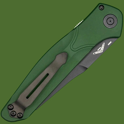 Benchmade Osborne 9400BK Auto (Green Aluminum, Black Blade)
