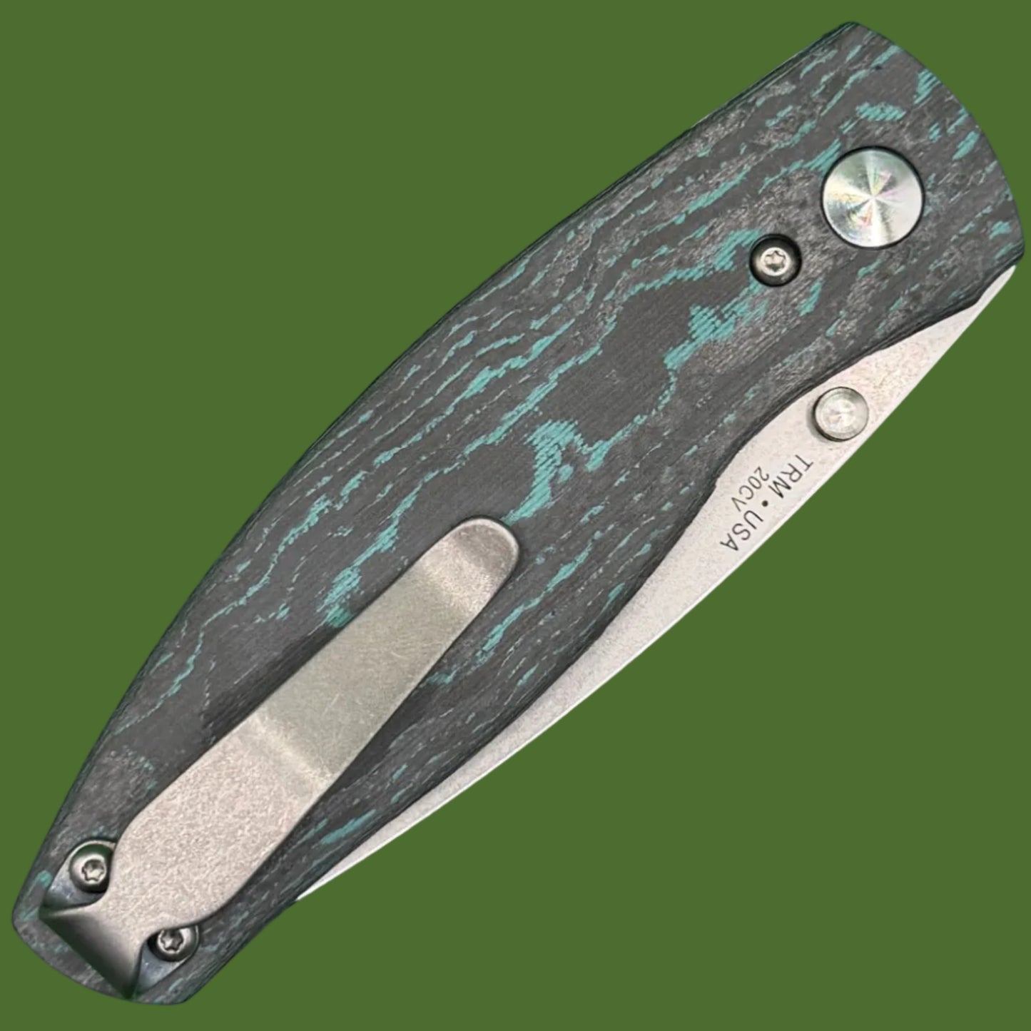 TRM x Springfield EDC Exclusive Neutron 2 3D Brittany Blue CamoCarbon (20CV Blade)