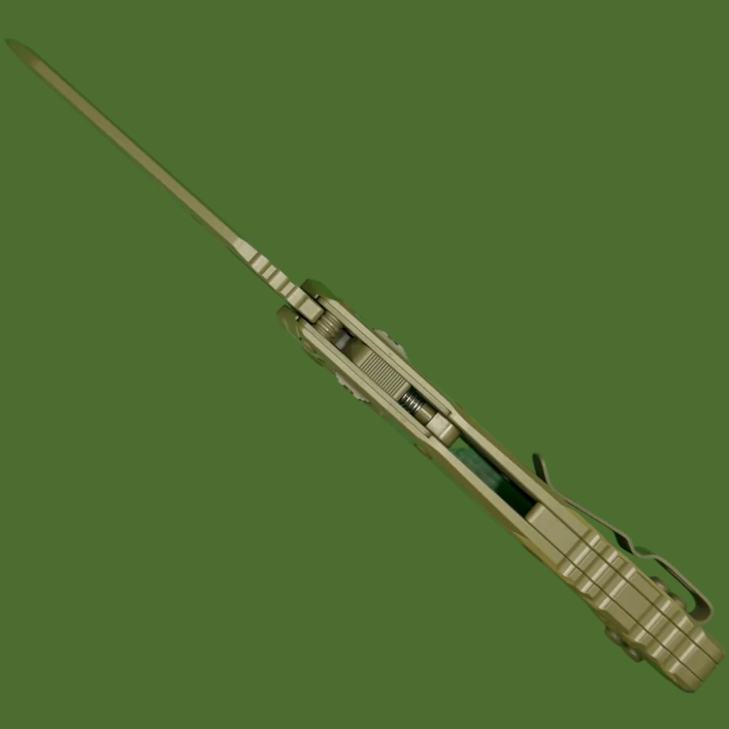 Microtech MSI S/E Aluminum Bamboo Cerakote Standard 210-1CAM
