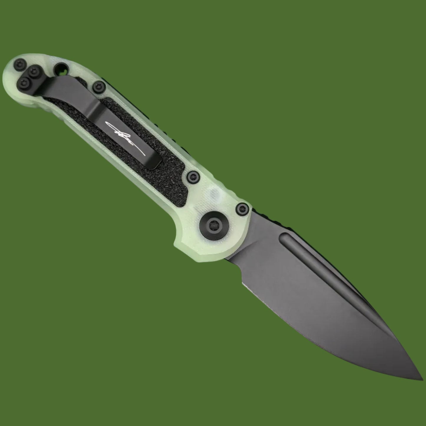 Microtech LUDT S/E Gen III Signature Series G-10 Jade Green Standard