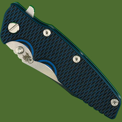 Hinderer Eklipse 3.5” Spearpoint Stonewash Blue Titanium Blue/Black G-10
