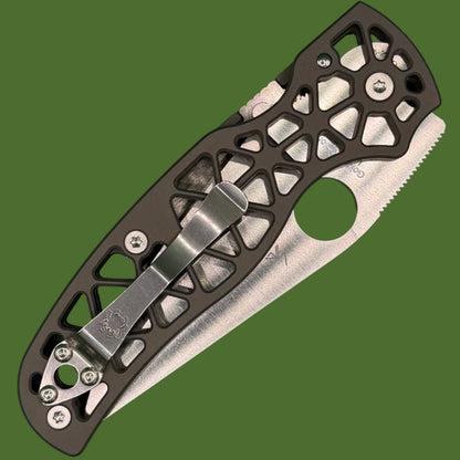 Spyderco Edgerati Skeletonized Compression Lock (Grey Aluminum)