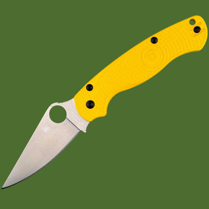 Spyderco Paramilitary 2 Salt Lightweight Yellow FRN Magnacut C81PYL2