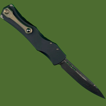 Microtech HALO IV Clip Point Marfione Select Coppermai Damascus Bronze Hardware 1150-16MS1