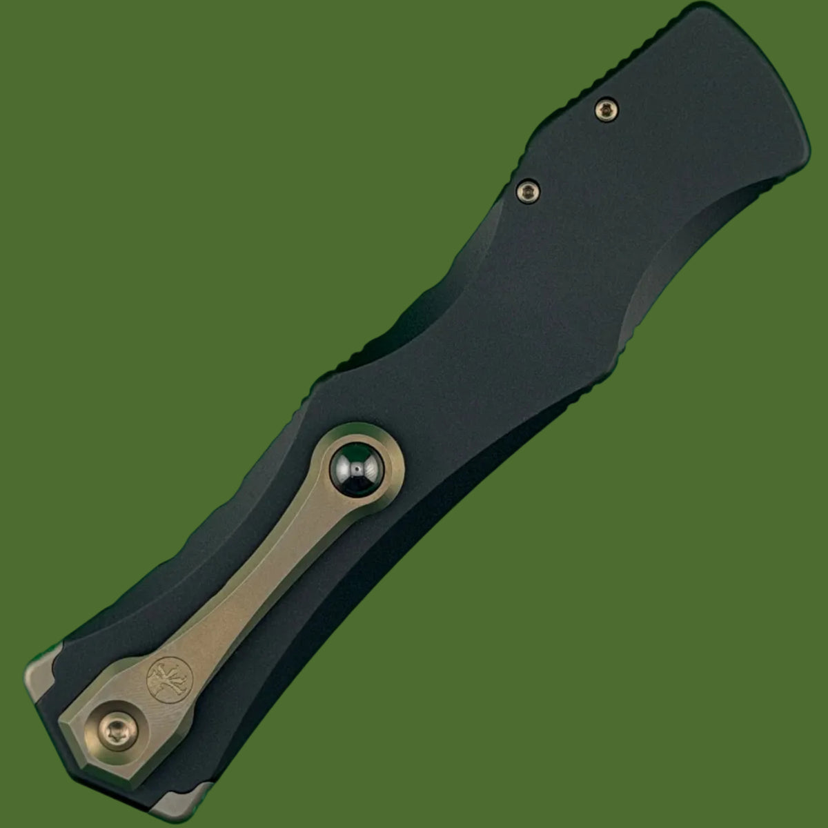 Microtech HALO IV Clip Point Marfione Select Coppermai Damascus Bronze Hardware 1150-16MS1