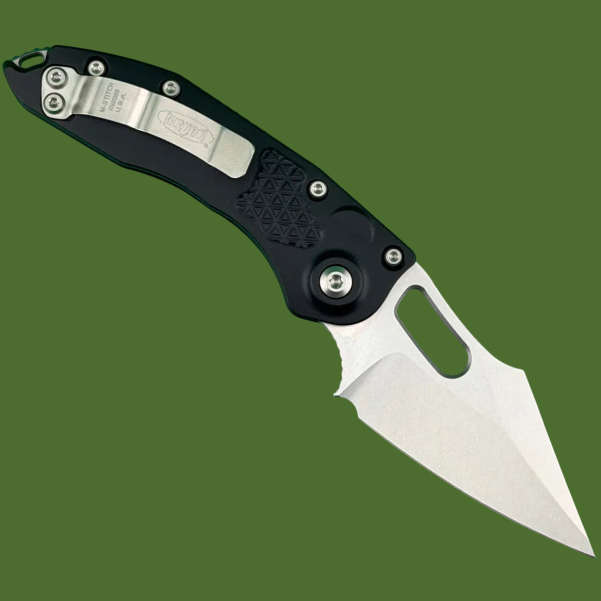 Microtech Mini Stitch Auto S/E Stonewash Standard 169M-10
