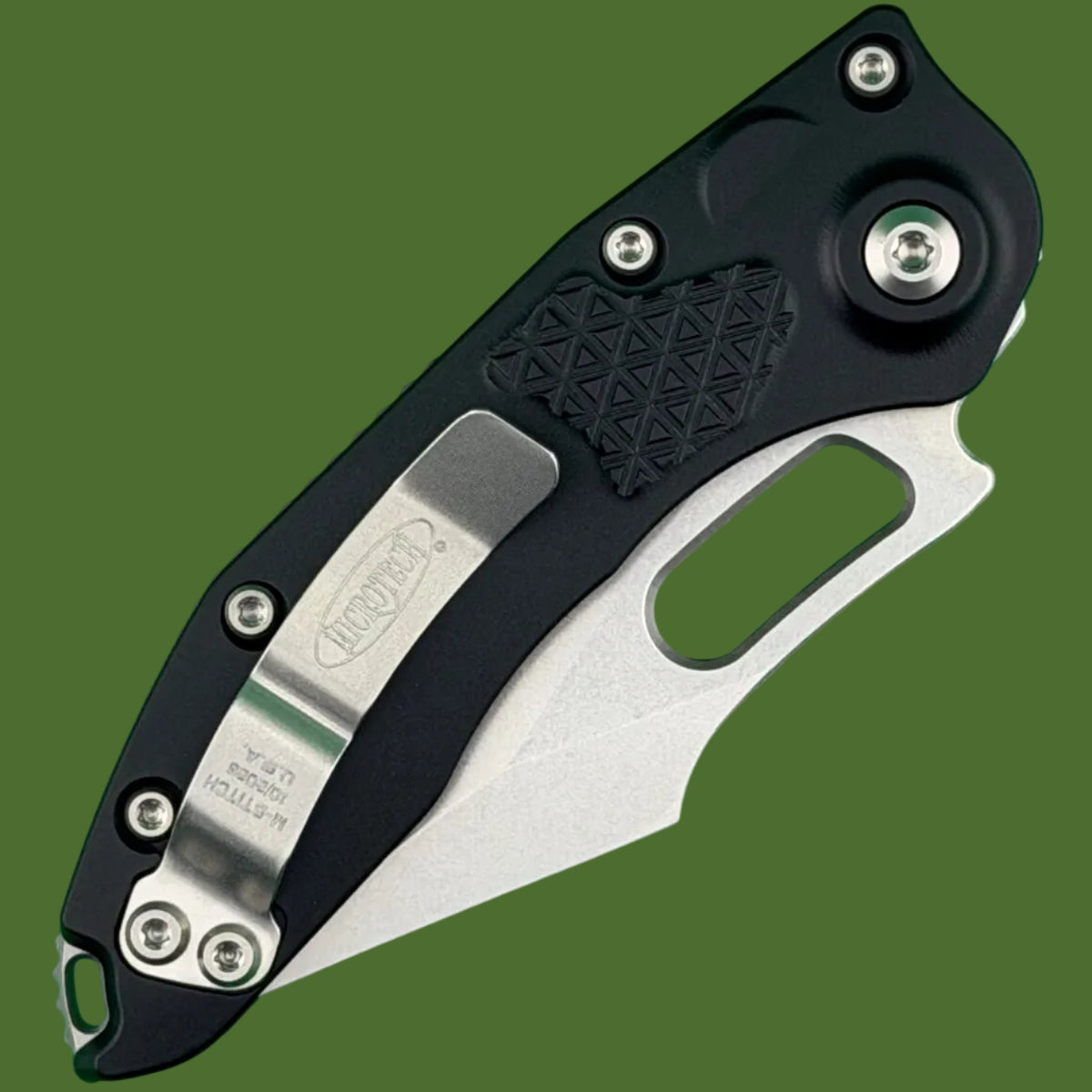 Microtech Mini Stitch Auto S/E Stonewash Standard 169M-10